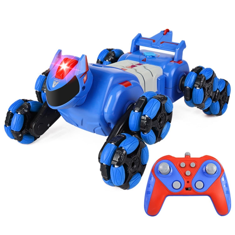 2.4G Kids Remote Control Toy Car Stunt Robot Dog Gesture Sensor Lights Music Spray Climbing Car