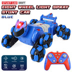 2.4G Kids Remote Control Toy Car Stunt Robot Dog Gesture Sensor Lights Music Spray Climbing Car
