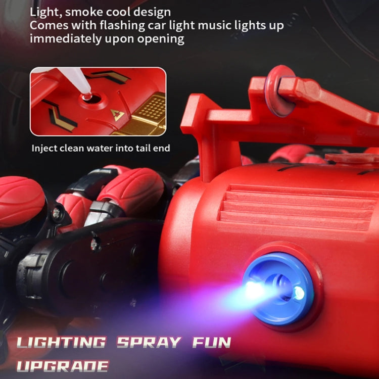 2.4G Kids Remote Control Toy Car Stunt Robot Dog Gesture Sensor Lights Music Spray Climbing Car