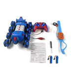 2.4G Kids Remote Control Toy Car Stunt Robot Dog Gesture Sensor Lights Music Spray Climbing Car
