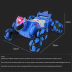 2.4G Kids Remote Control Toy Car Stunt Robot Dog Gesture Sensor Lights Music Spray Climbing Car