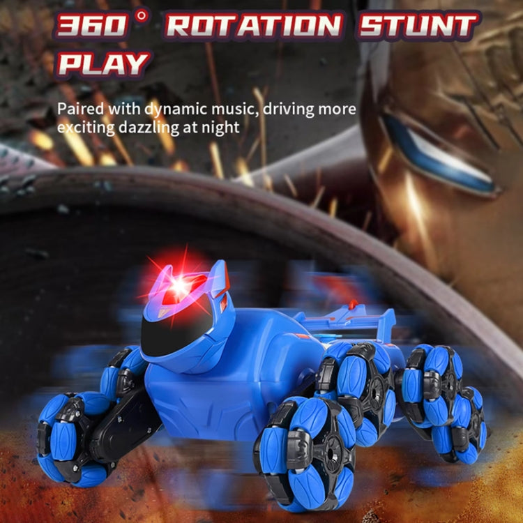 2.4G Kids Remote Control Toy Car Stunt Robot Dog Gesture Sensor Lights Music Spray Climbing Car