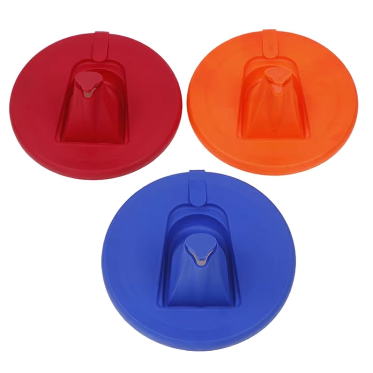 17cm TPR Foldable One Gallon Drip-proof Paint Bucket Lid — Orange