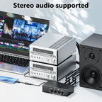4 In 1 Out 3.5mm + RCA Audio Switcher 4 Channels Audio Converter — view 6