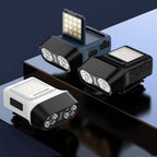 Head-Mounted LED Outdoor Sensor Long Range Fishing Work Headlamp — White Standard+Storage Bag+8 Buckle