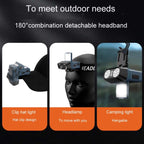 Head-Mounted LED Outdoor Sensor Long Range Fishing Work Headlamp — view 15