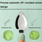 Multi-function Double-head Baby Food Spoon Baby Tableware Fruit Scraper Spoon — view 7