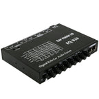 EQ-819 Car Audio Equalizer EQ Tuning Crossover Amplifier Supports Dual Microphone Input Reverberation Adjustment