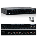 EQ-819 Car Audio Equalizer EQ Tuning Crossover Amplifier Supports Dual Microphone Input Reverberation Adjustment