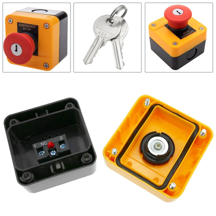 Elevator Pit Platform High-position Emergency Stop Switch With Bottom Box + Key