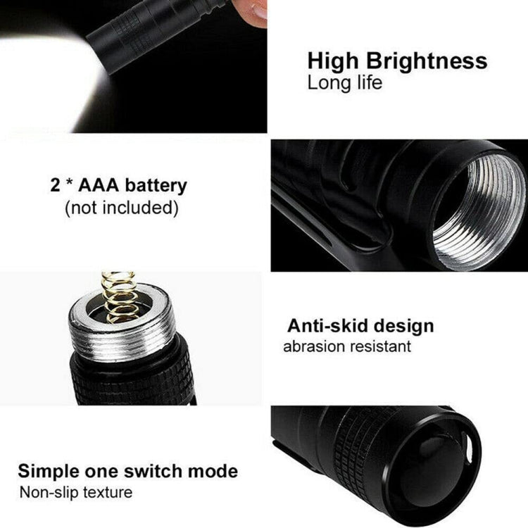 Outdoor Strong Light Flashlight Mini Pen Fork Lamp Portable Tool Lamp — view 3
