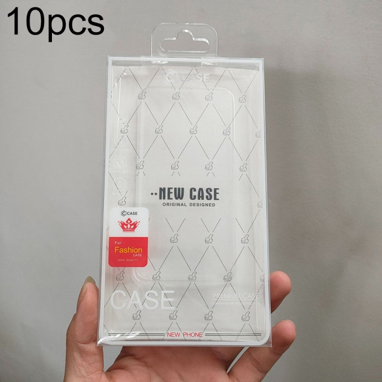 10pcs /Pack 170 X 90mm Mobile Phone Case Packaging Transparent Plastic Box — Thumbs-up + Black