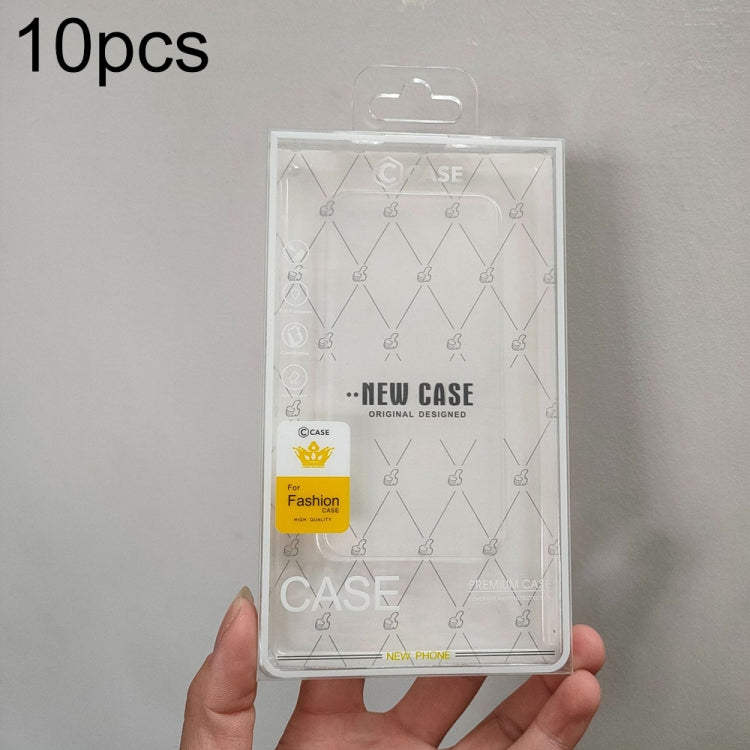 10pcs /Pack 170 X 90mm Mobile Phone Case Packaging Transparent Plastic Box — Thumbs-up + Red