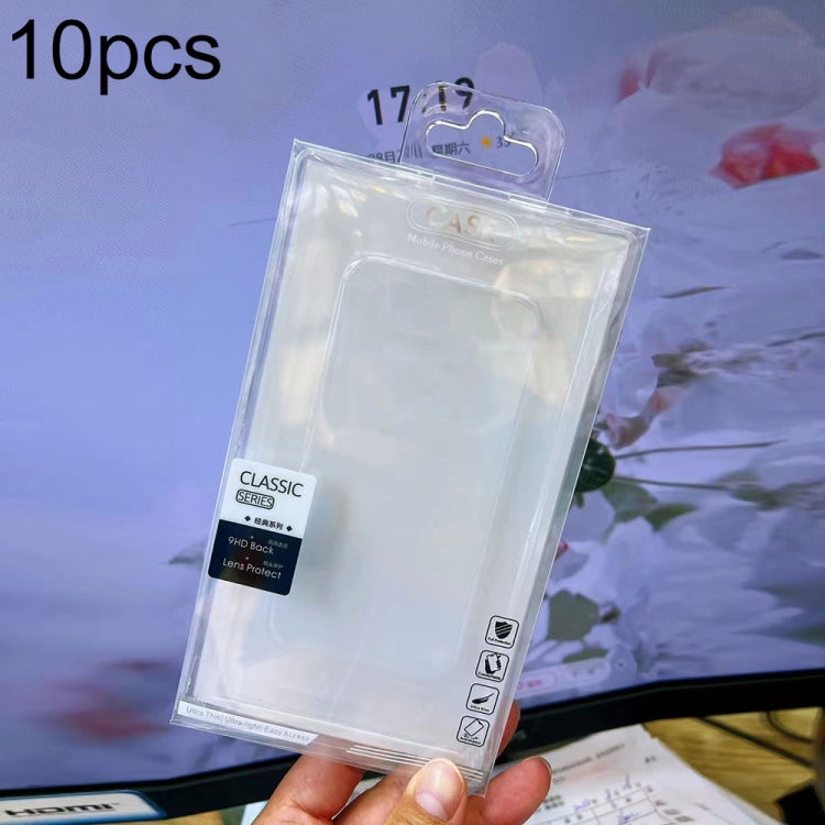 10pcs /Pack 170 X 90mm Mobile Phone Case Packaging Transparent Plastic Box — Thumbs-up + Yellow