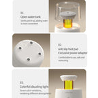 Raindrop Candlelight Aromatherapy Diffuser Air Humidifier with Colorful Lights — view 10
