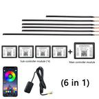Car Hidden Acrylic LED Colorful Decorative Atmosphere Light Strip