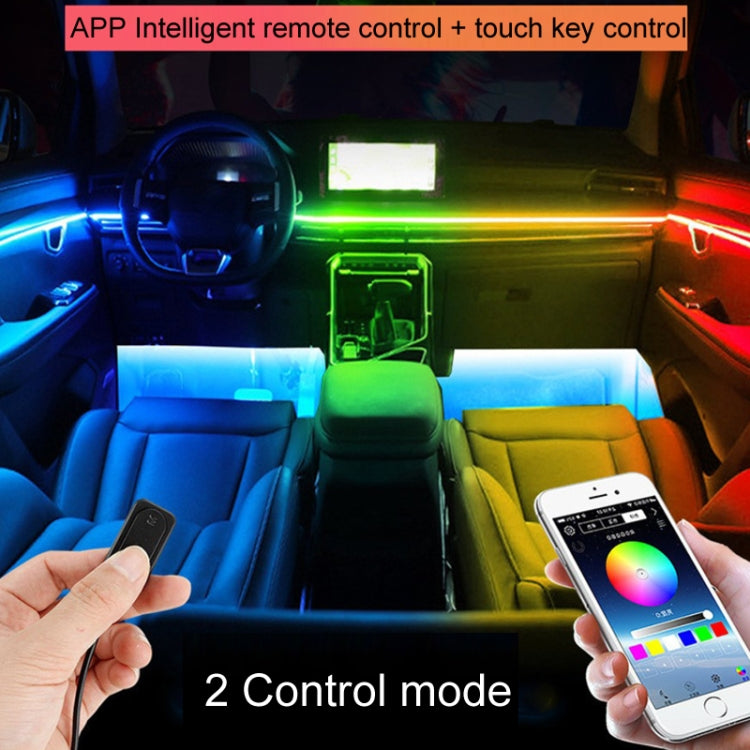 Car Hidden Acrylic LED Colorful Decorative Atmosphere Light Strip