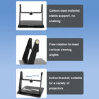 Punch-free Desktop Metal Adjustable Projector Stand — view 4