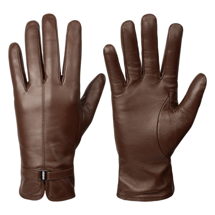 Women Sheepskin Wool Fleece Lined Windproof Warm Gloves Touchscreen Thick Snow Driving Gloves — view 11
