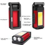 E-SMARTER K011 USB Rechargeable Repair Light With Magnet COB Strong Light Flashlight