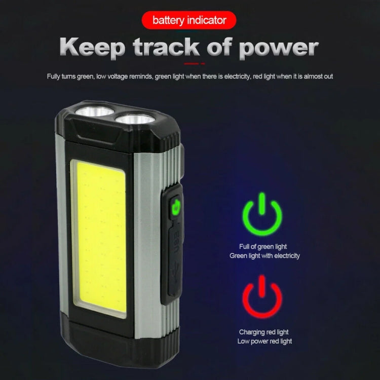 E-SMARTER K011 USB Rechargeable Repair Light With Magnet COB Strong Light Flashlight