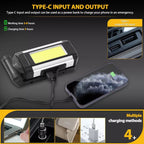 E-SMARTER K011 USB Rechargeable Repair Light With Magnet COB Strong Light Flashlight