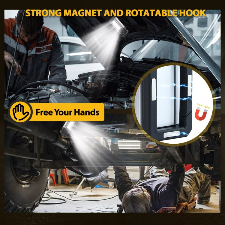 E-SMARTER K011 USB Rechargeable Repair Light With Magnet COB Strong Light Flashlight