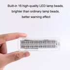 Solar Car Warning Double-Row Flashing Lights