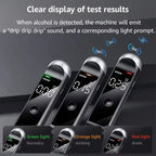 Portable Digital Alcohol Tester Breathalyzer Rechargeable Alcohol Test Tool
