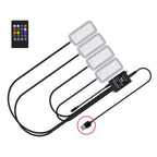 Eight-Color LED Voice Control Car Music Rhythm Atmosphere Light