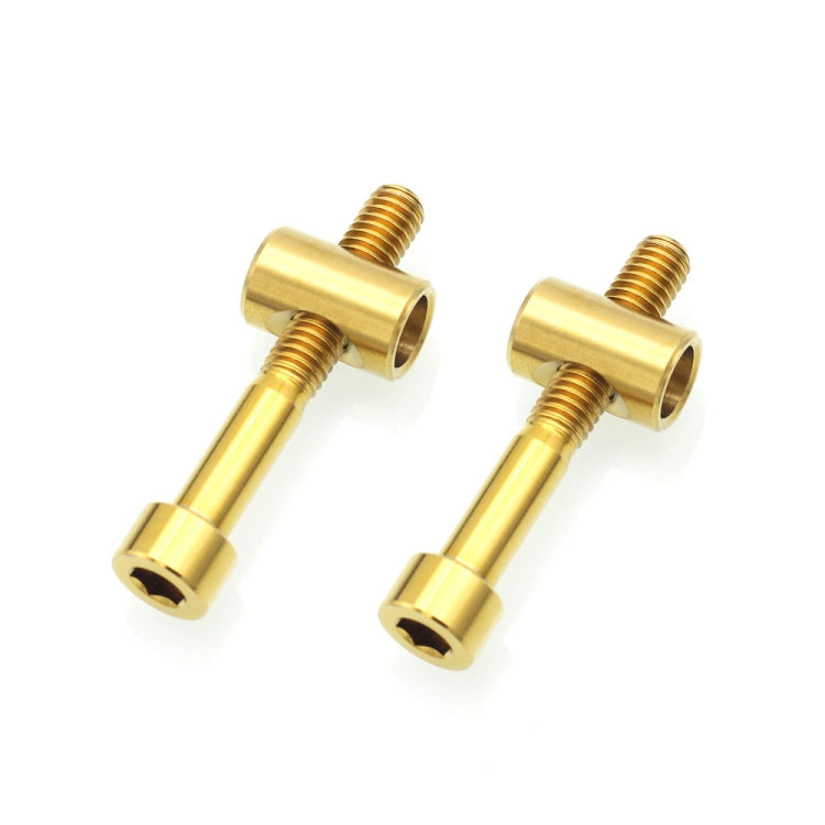 Bicycle Titanium Alloy Seat Post Locking Screws — M6x40 Colorful