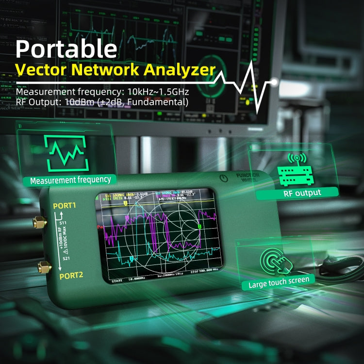 Handheld Vector Network Analyser Colorful Screen Network Tester — view 3