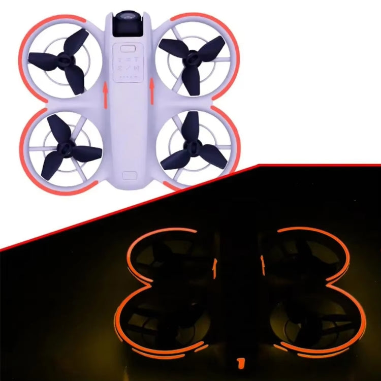 For DJI Neo Luminous Stickers Night Glow Cool Film — Pink