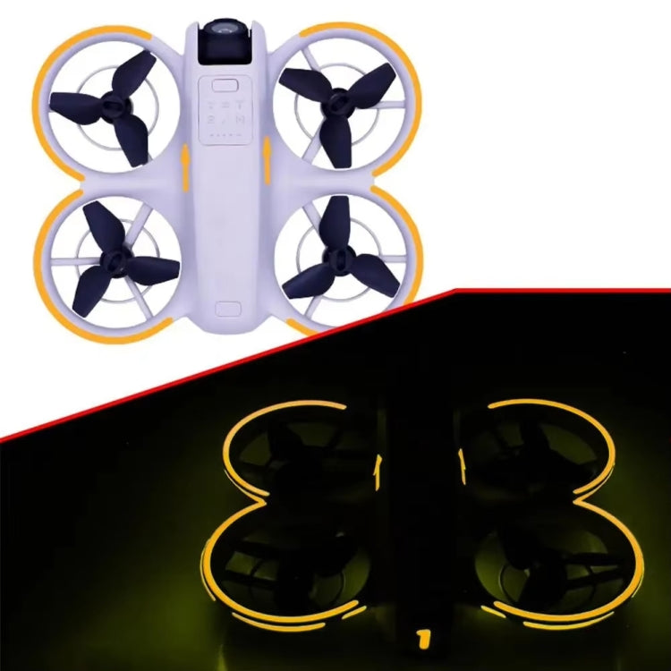 For DJI Neo Luminous Stickers Night Glow Cool Film — Red