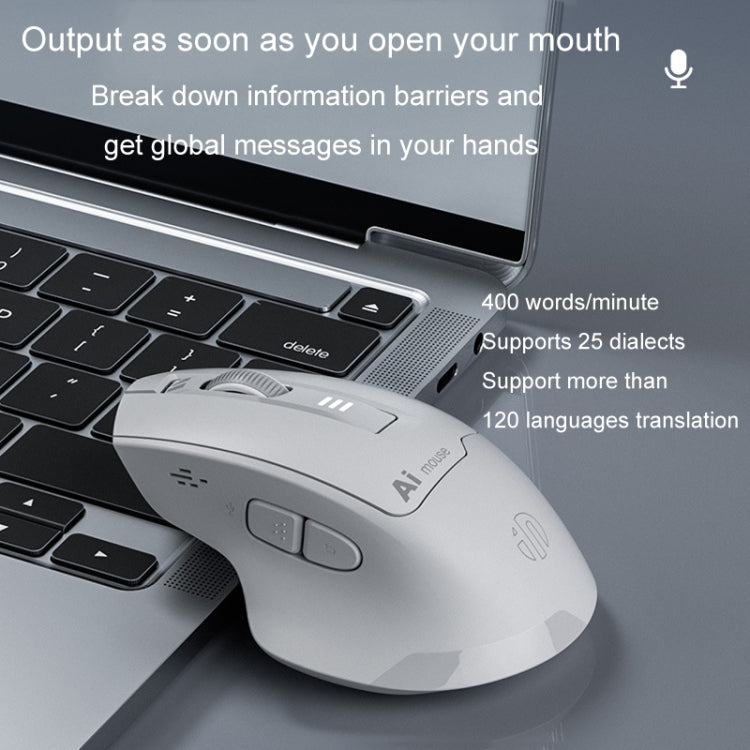 Inphic S6 Voice Mouse Wireless Bluetooth Dual-mode Charging Silent Smart Voice Controlled Typing AI Office Home Mouse