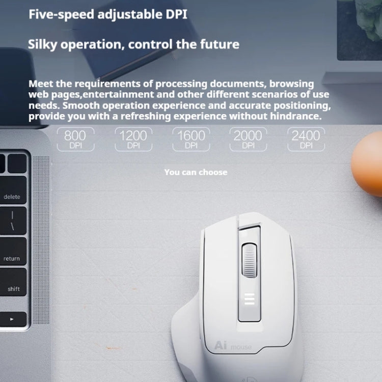 Inphic S6 Voice Mouse Wireless Bluetooth Dual-mode Charging Silent Smart Voice Controlled Typing AI Office Home Mouse