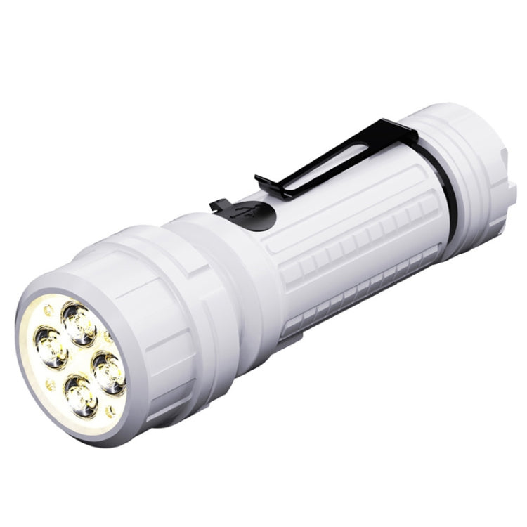 Outdoor Portable Torch Metal Pen Clip Light Lightweight Mini Pocket Rechargeable Emergency Flashlight — E-SMARTER SD-14 4 Holes