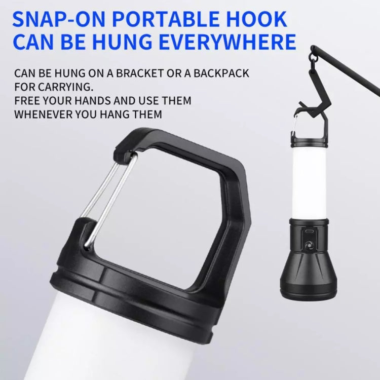 Dual Light Source Side Lamp Floodlight Flashlight Strong Light Far Shooting Camping Lamp — view 6