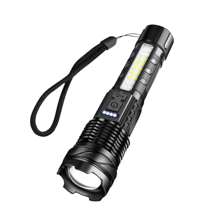 E-SMARTER A76 Telescopic Zoom COB Side Light Strong Light Torch
