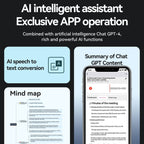 AI Voice Recorder App Control Supports 58 Languages Simultaneous Interpretation / Transcribe & Summarize