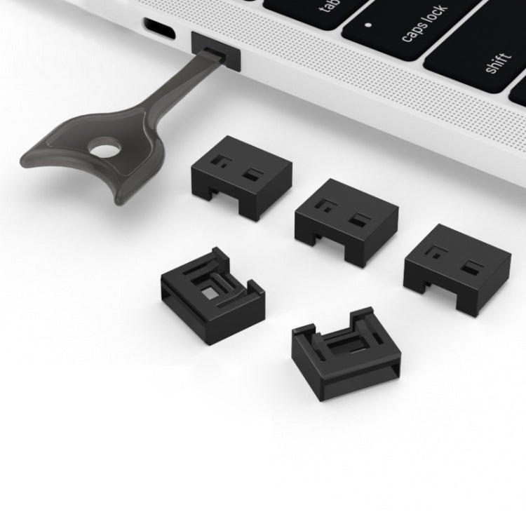 USB Removable Sealing Plug Ddustproof Hidden Anti-Theft Safety Lock