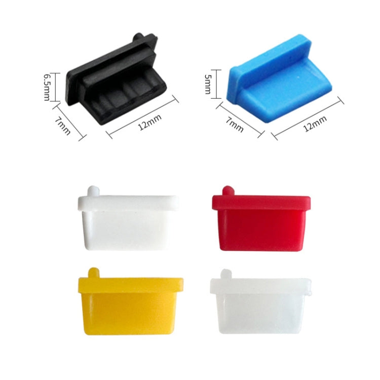 10pcs /Set USB 2.0 Female Port Dust Plug Charging Port Silicone Cover