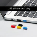 10pcs /Set USB 2.0 Female Port Dust Plug Charging Port Silicone Cover