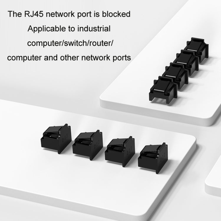 10pcs /Set RJ45 Network Port Dust Plug Router Network Cable Protection Cover