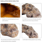 Reptile Simulation Rocks Hideaway House Turtle Sunbed — view 7