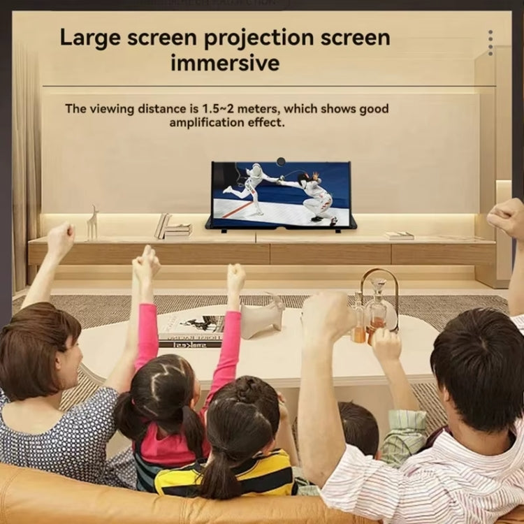 20-inch Pull-out Mobile Phone Screen Amplifier HD Desktop Viewing Mobile Phone Holder