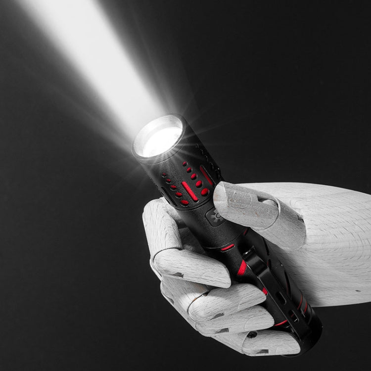 E-SMARTER XQ-S50 Mini Laser Flashlight Retractable Zoom Pen Clip LED Emergency Overhaul Flashlight — XQ-S50