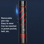 E-SMARTER XQ-S50 Mini Laser Flashlight Retractable Zoom Pen Clip LED Emergency Overhaul Flashlight — view 4