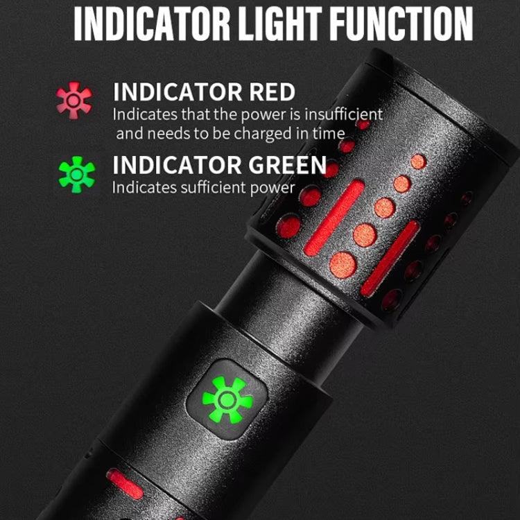 E-SMARTER XQ-S50 Mini Laser Flashlight Retractable Zoom Pen Clip LED Emergency Overhaul Flashlight — view 5