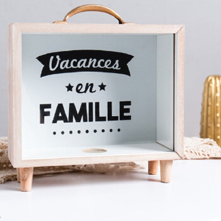 Creative Wooden Art Fresh Piggy Bank Bedroom Desktop Decoration Ornaments Sundries Storage Box — view 8